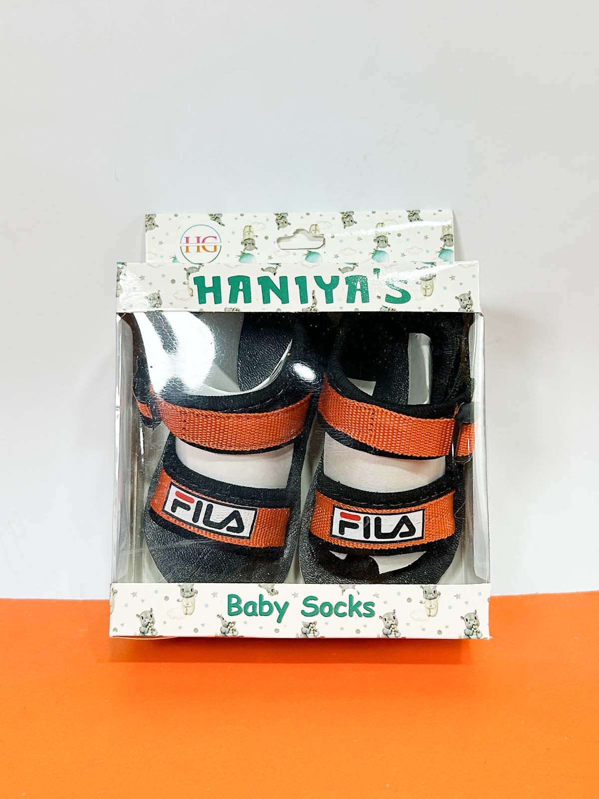 Orange Sandal For Newborn NB78