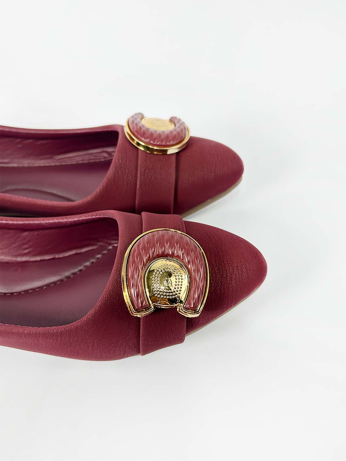 Maroon Casual Pumps For Women WP25