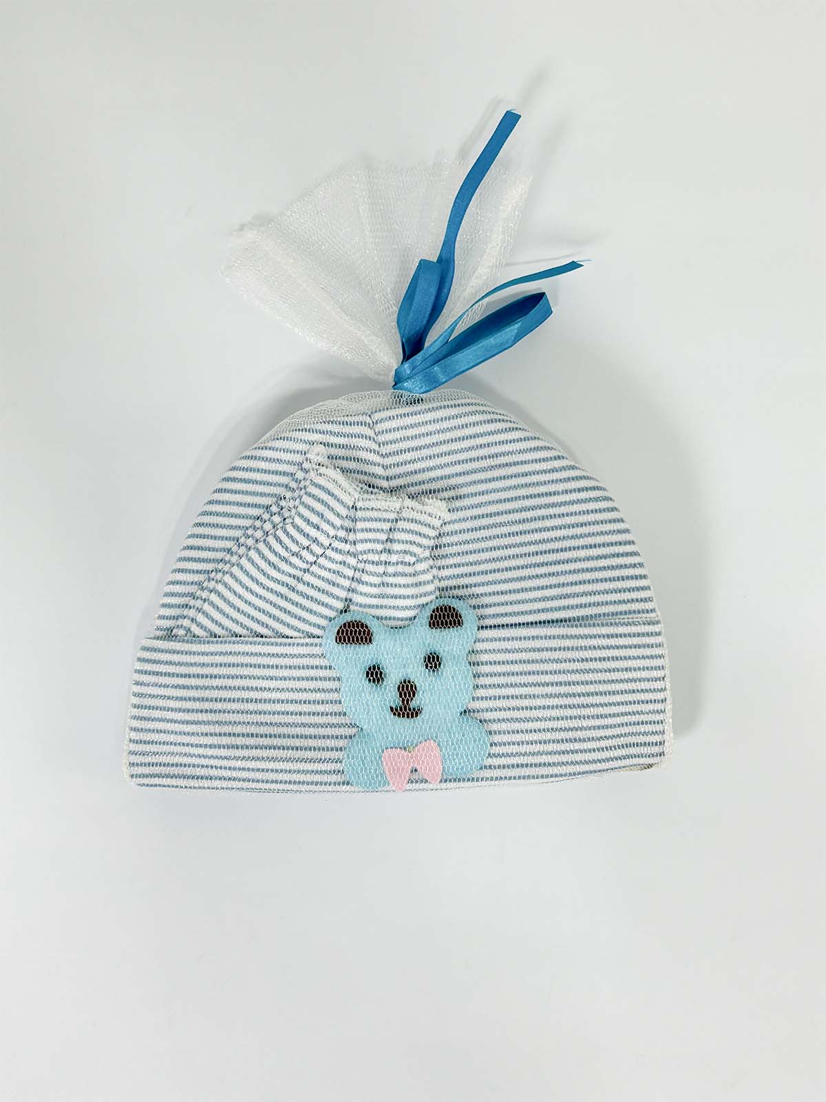 Blue Caps Mitten and Booties Set For Newborn