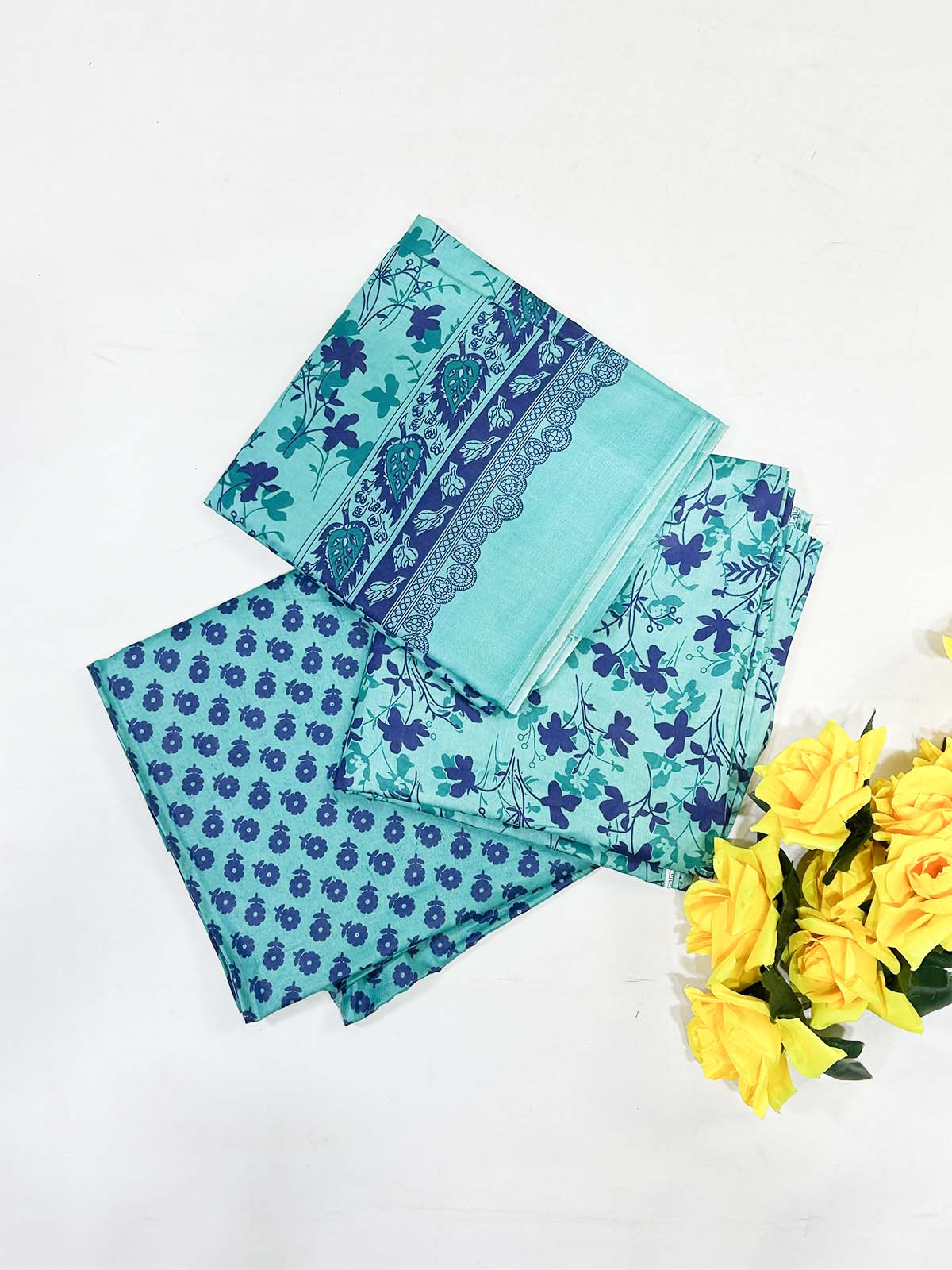 3Pcs Unstitched Digital Lawn Suit For Women WU176