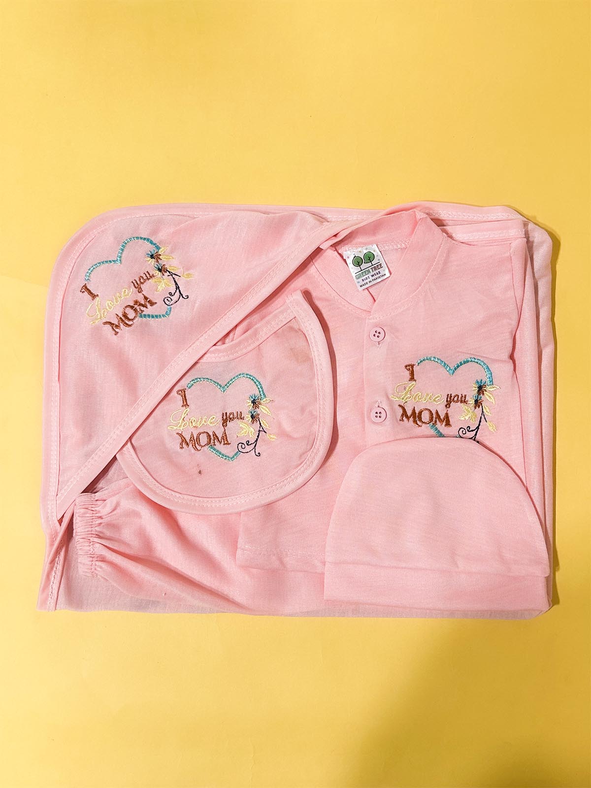 0Mth - 3Mth Pink 5Pcs Gift Set For Newborn HG NBGS334