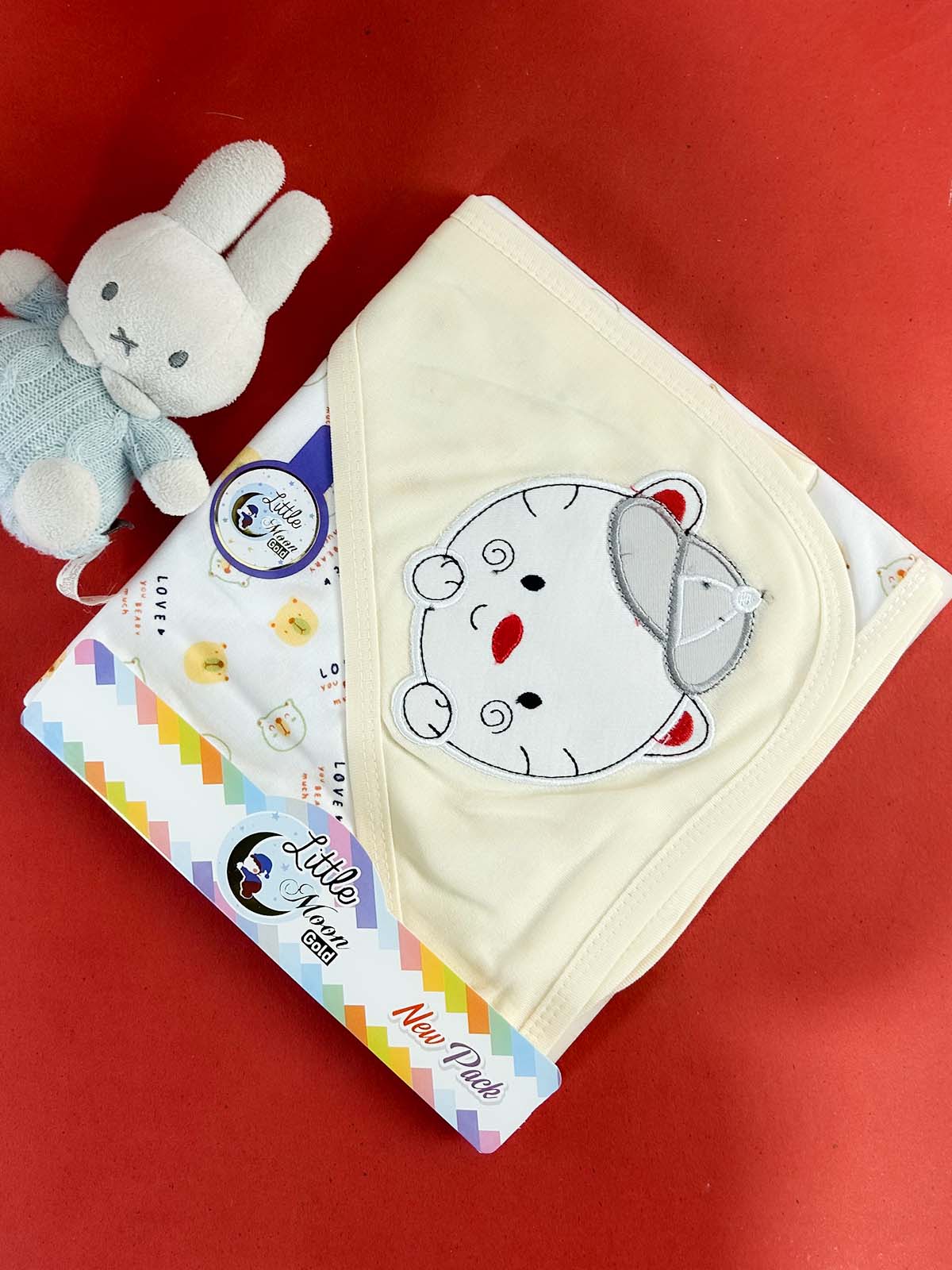 Bear Yellow Wrapping Sheet for Newborn NWS63