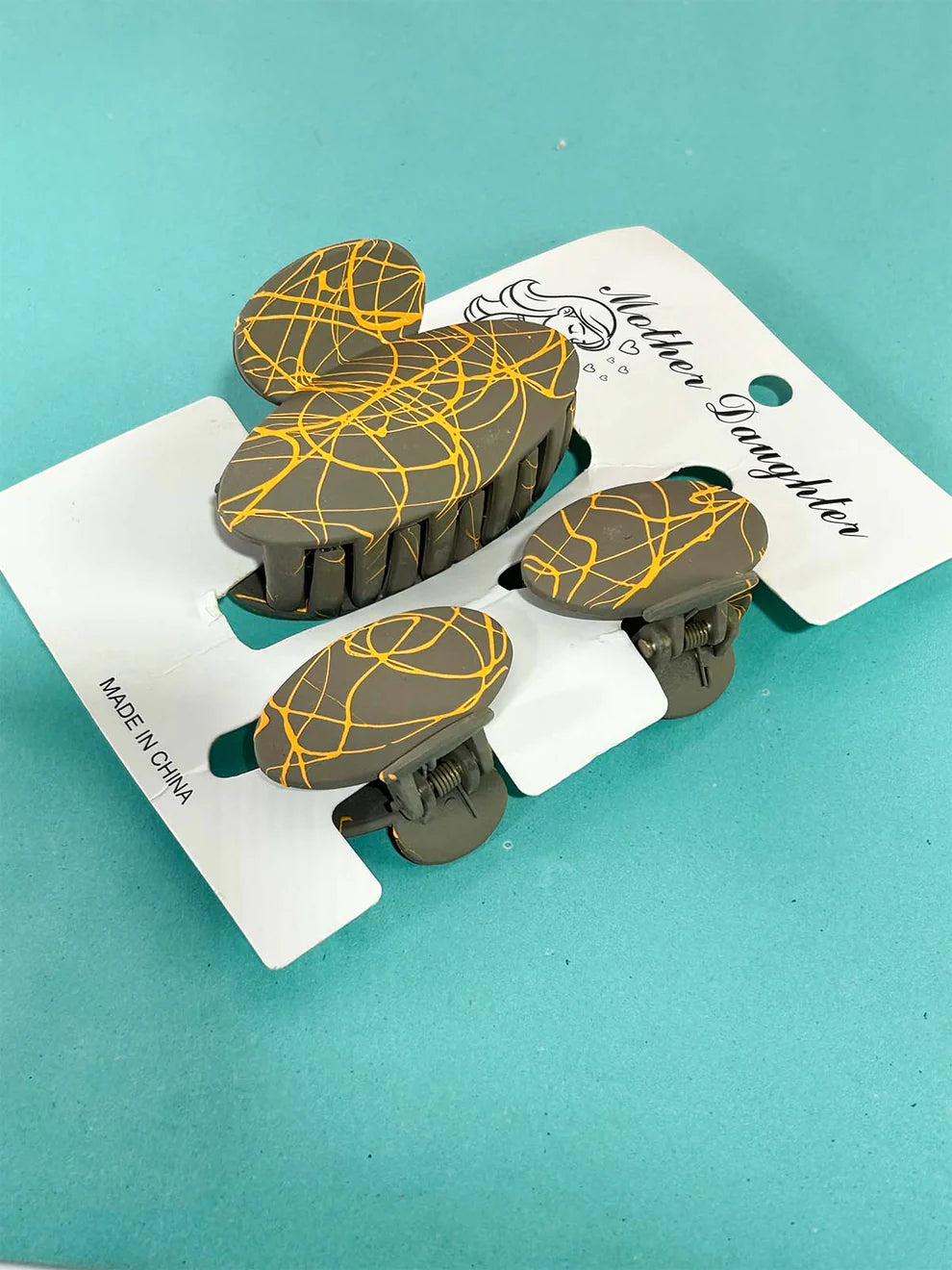 Pack Of 3 Multicolor Hair Clips For Girls GHC90