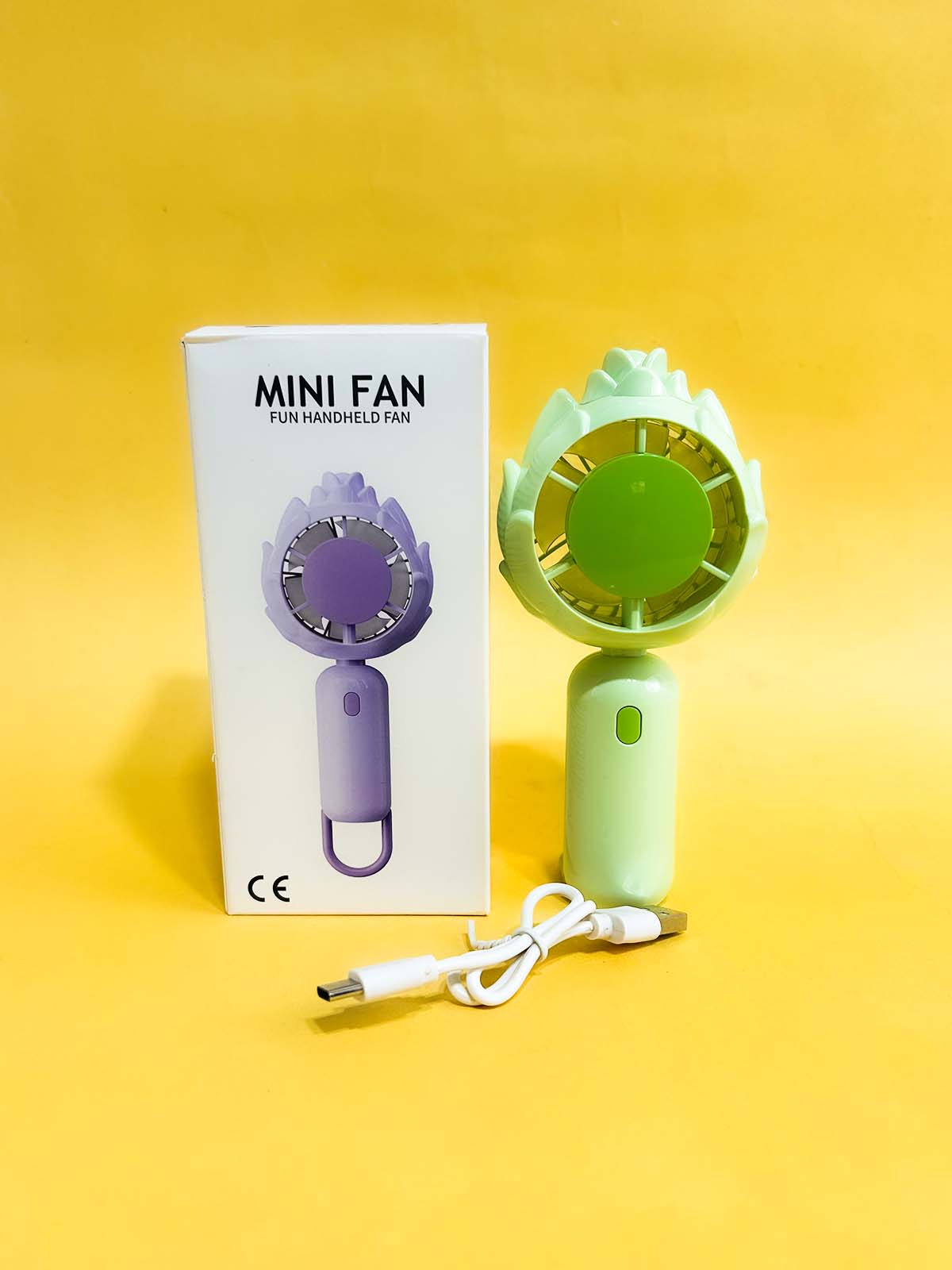 88205 Green Rechargeable Mini Portable Fan KTY207