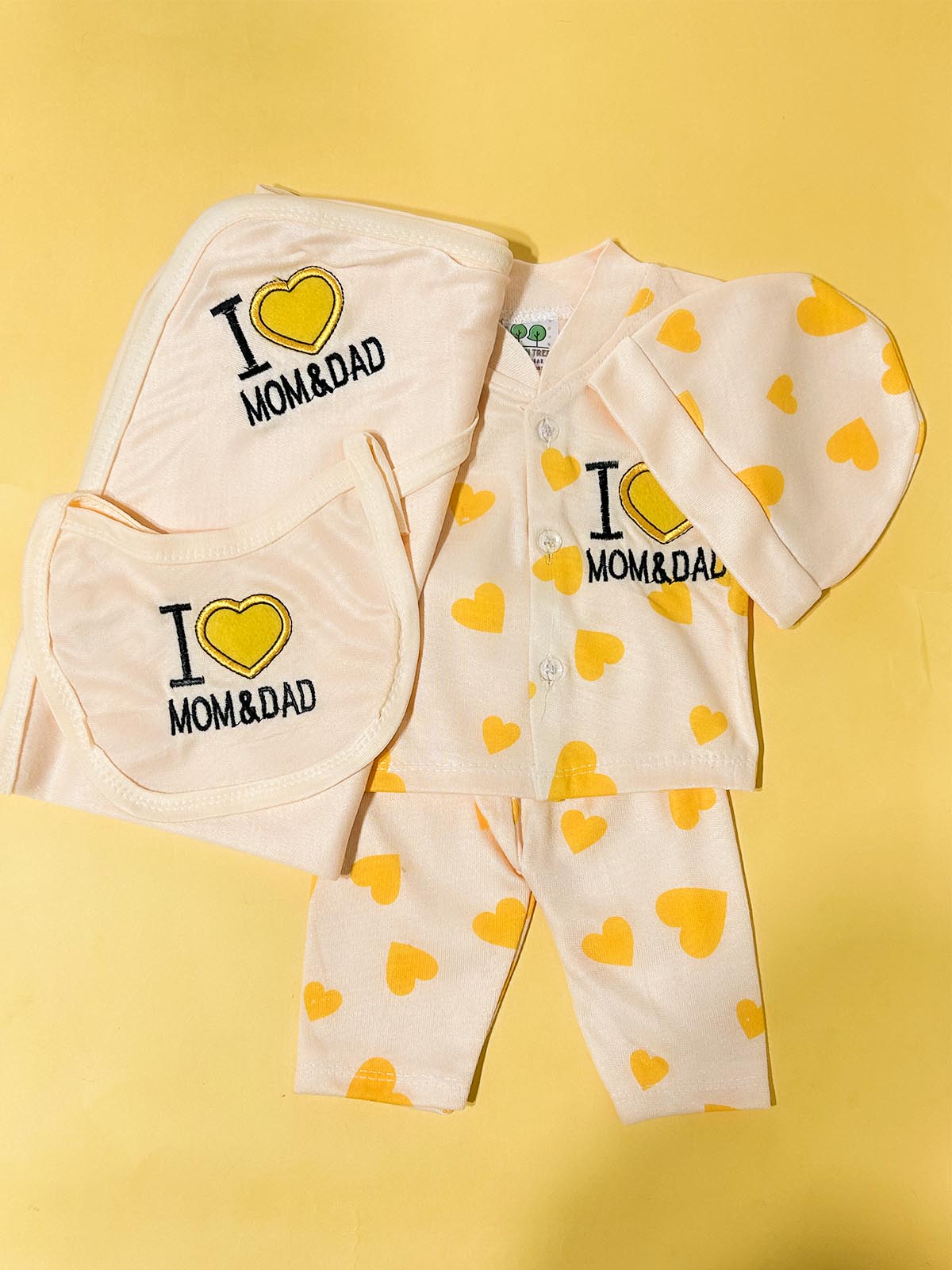 0Mth - 3Mth Brown 5Pcs Gift Set For Newborn HG NBGS337
