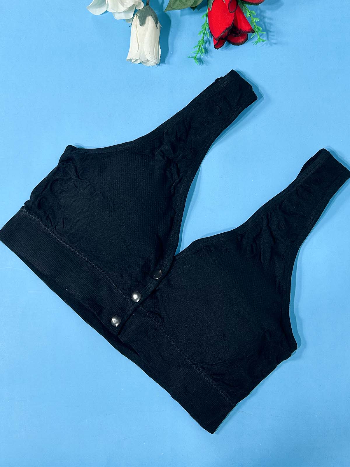 Seamless Black Padded Bra For Women LB61