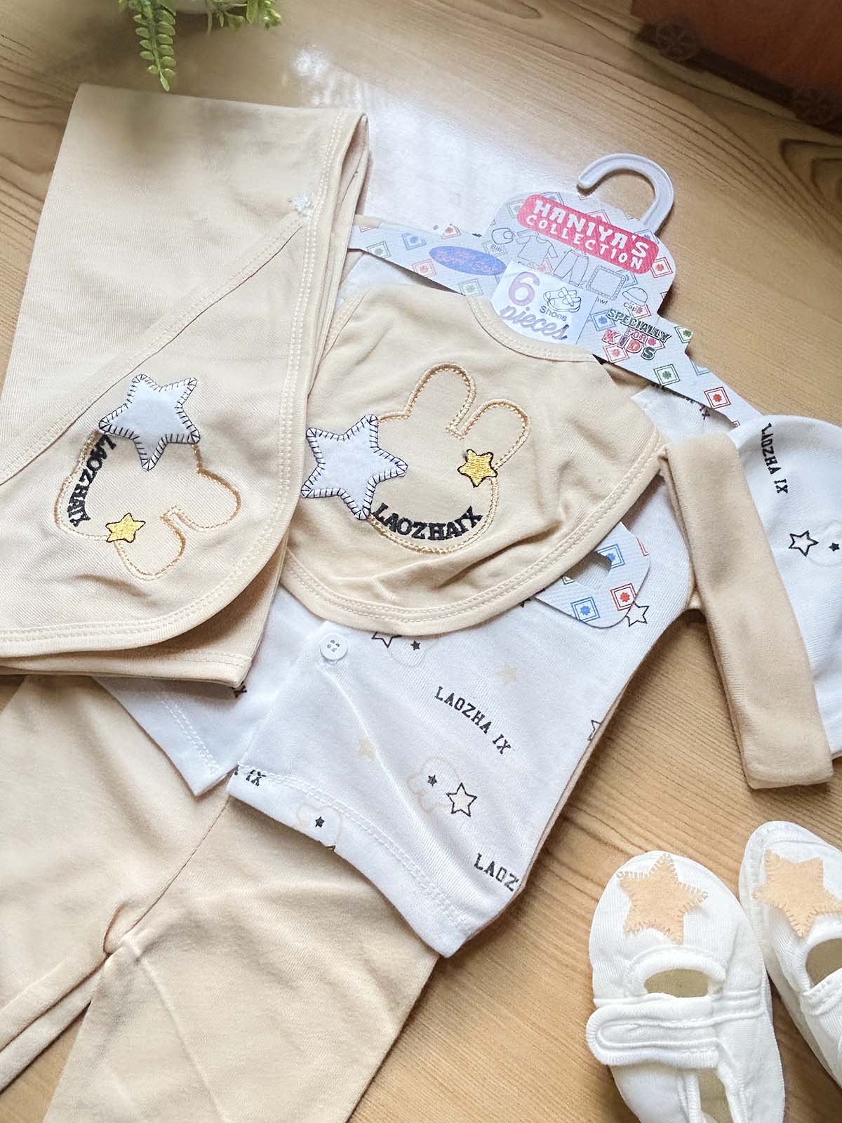 0Mth - 3Mth Grey 6Pcs Gift Set For Newborn HG NBGS372