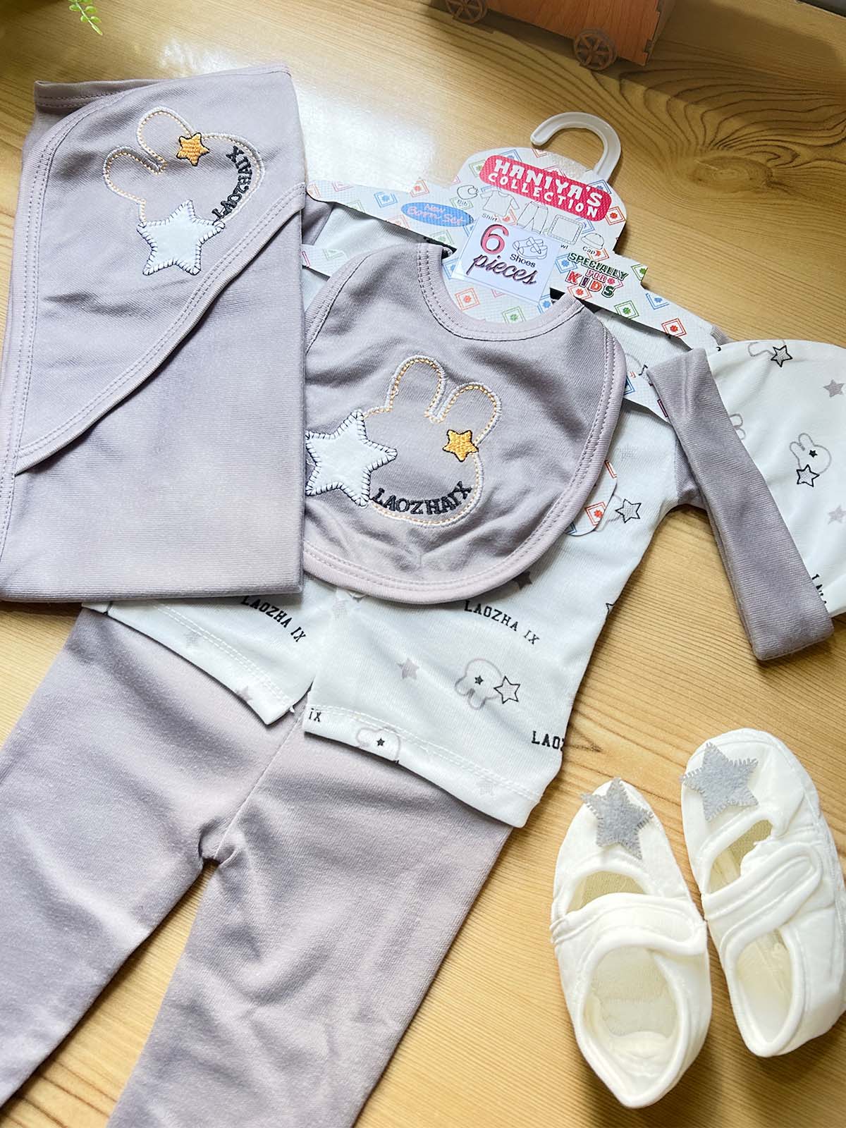 0Mth - 3Mth Purple 6Pcs Gift Set For Newborn HG NBGS373