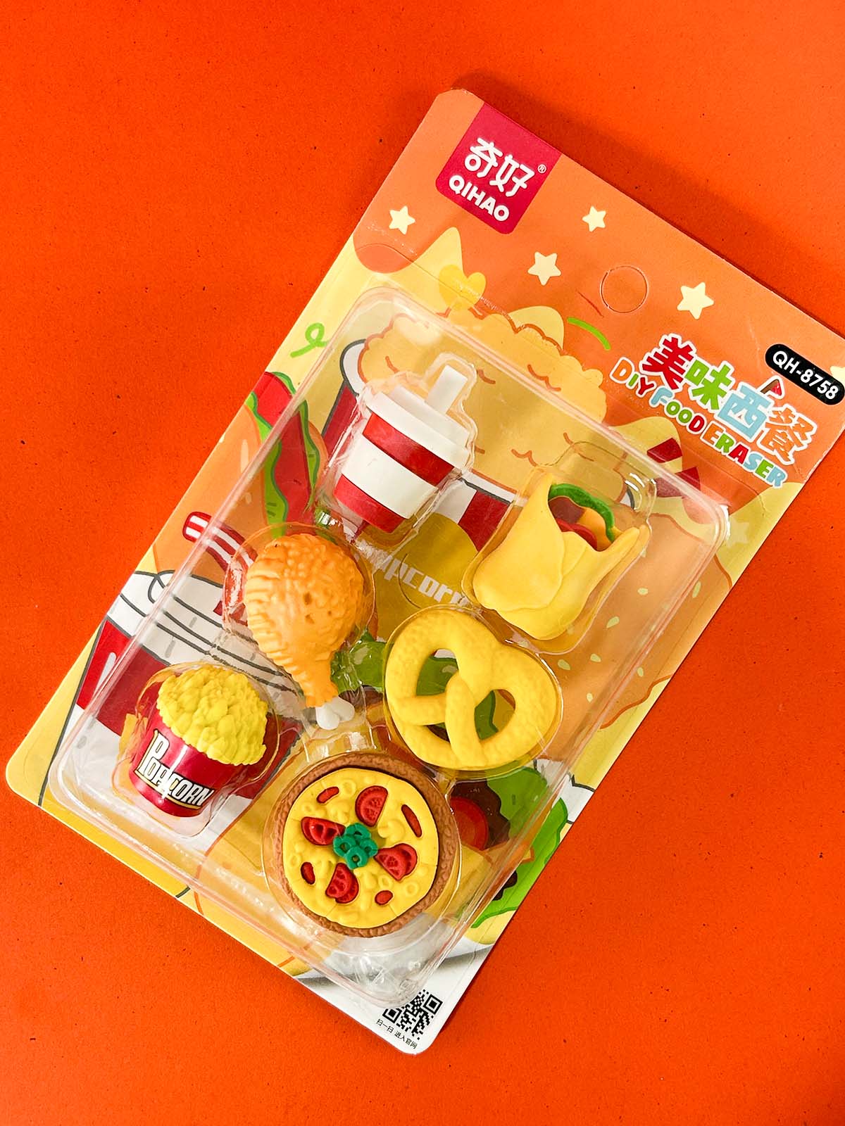 Pack Of 6 Food DIY Eraser PB224