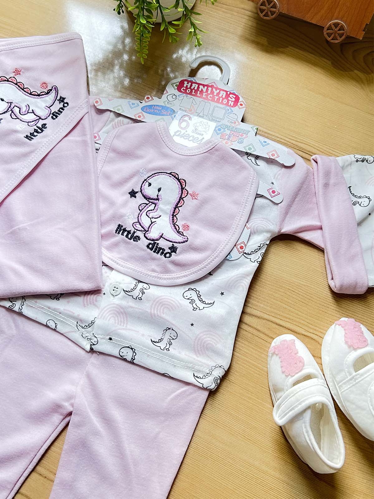 0Mth - 3Mth Pink 6Pcs Gift Set For Newborn HG NBGS362