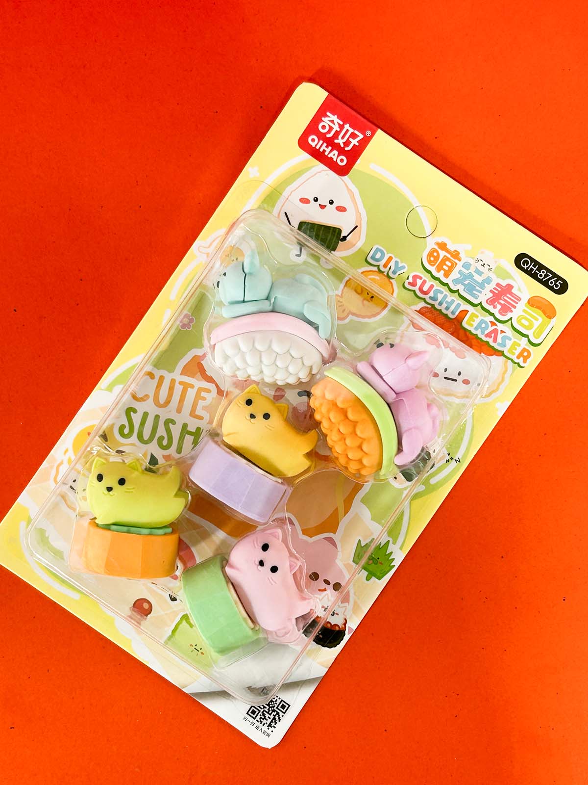 Pack Of 5 Cat DIY Eraser PB226