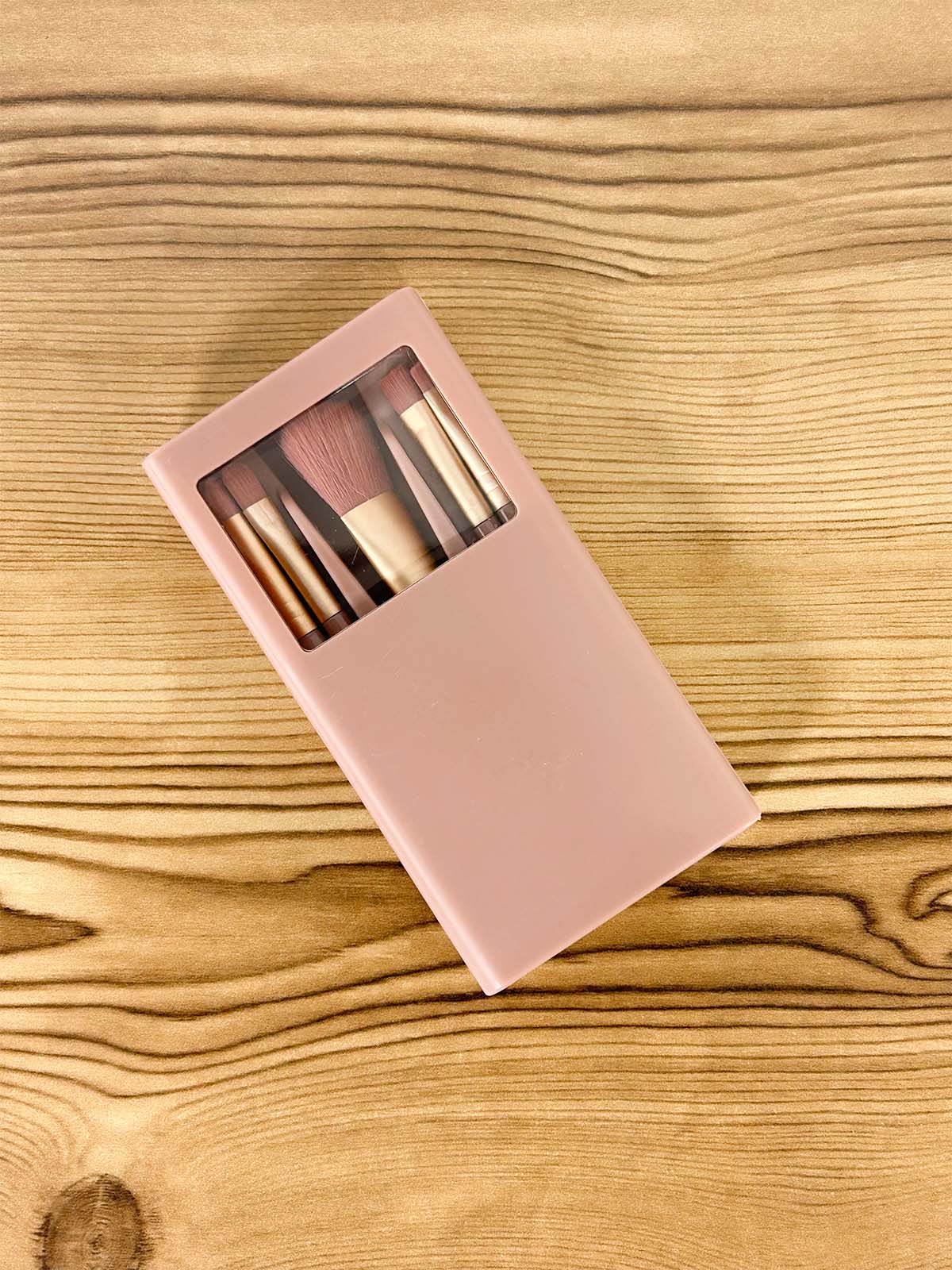 5 Pcs Mini Makeup Brush Set With Mirror