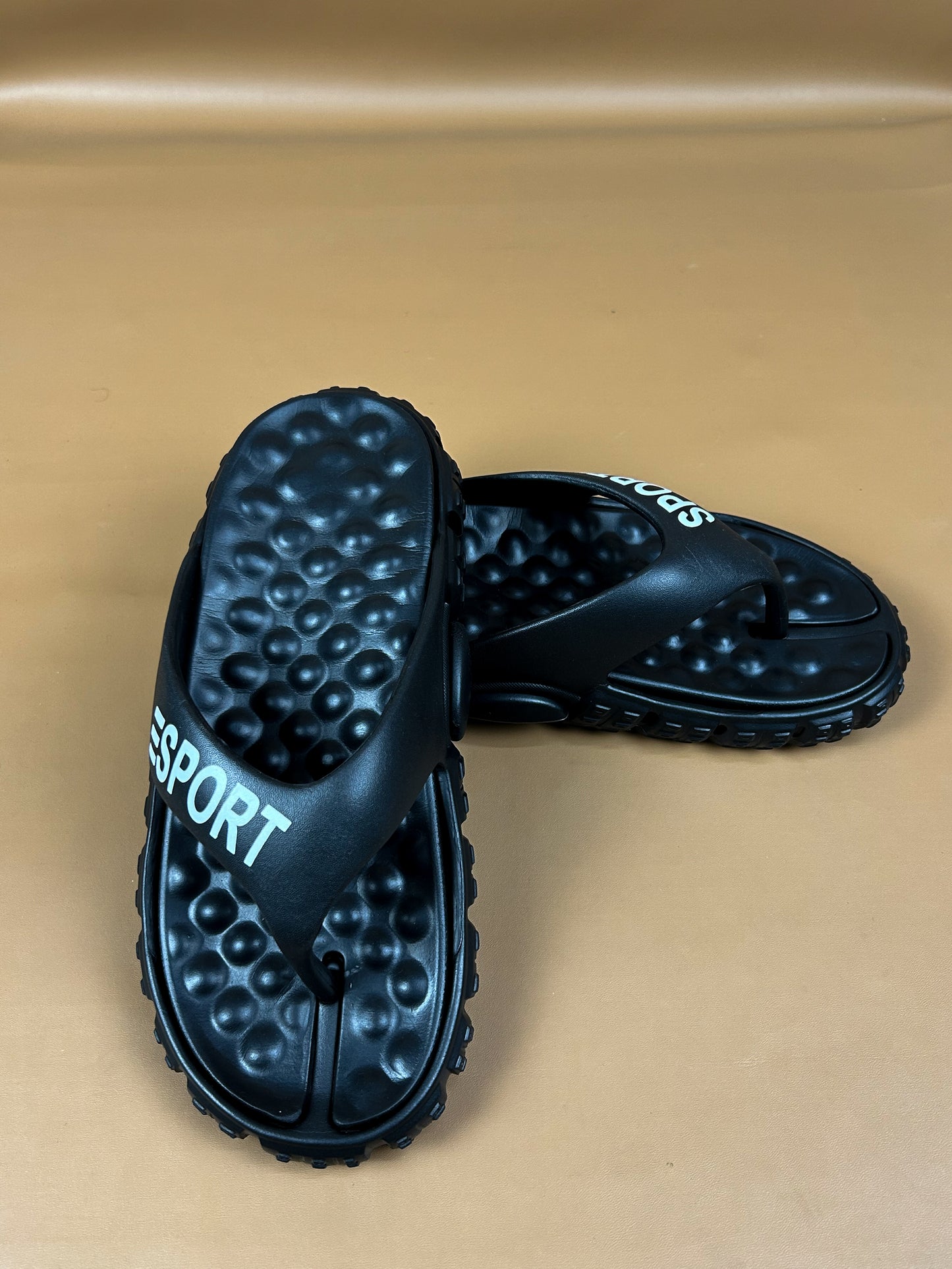 Black Soft Casual Men Slipper For MC56