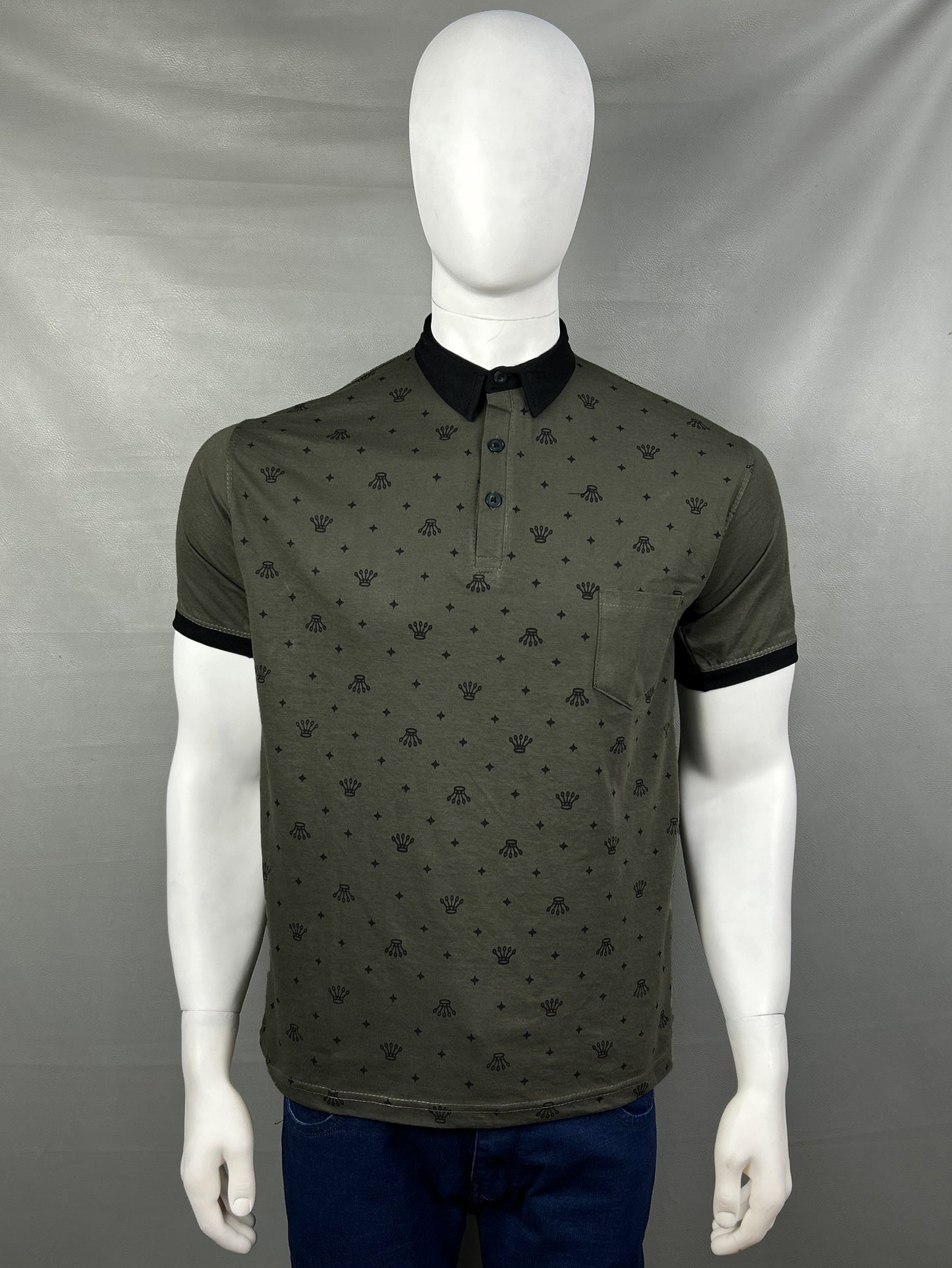 Dark Green T-Shirt For Men MTS210