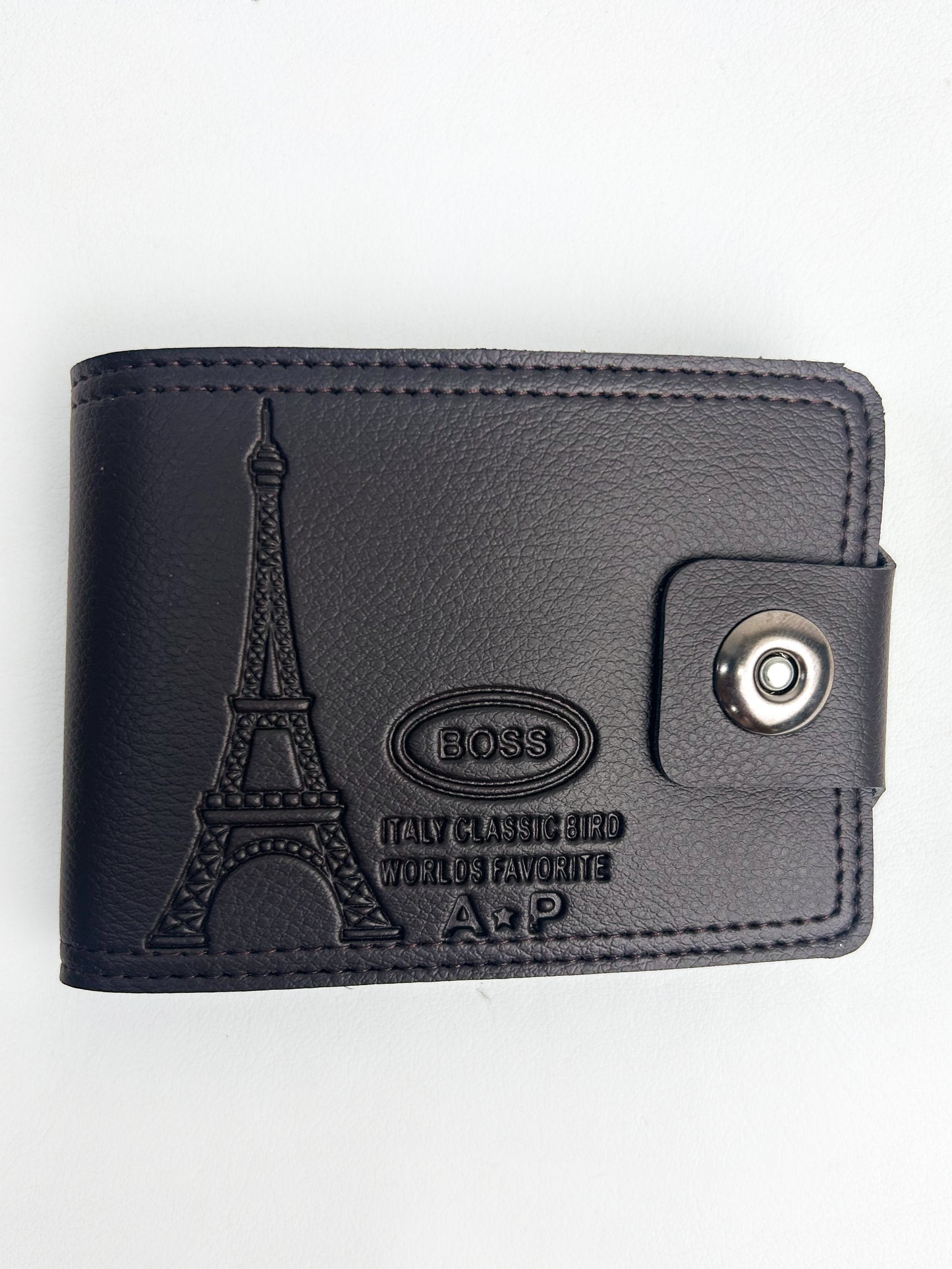 Dark Brown Syn-Leather Wallet For Men MW04