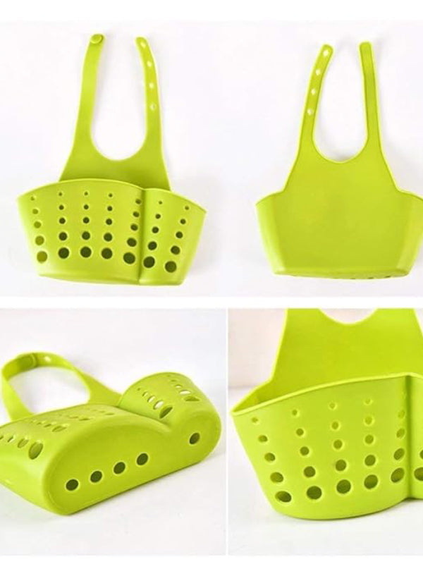 Hanging Silicone Sink Drainage Sponge Bag Holder Multicolor