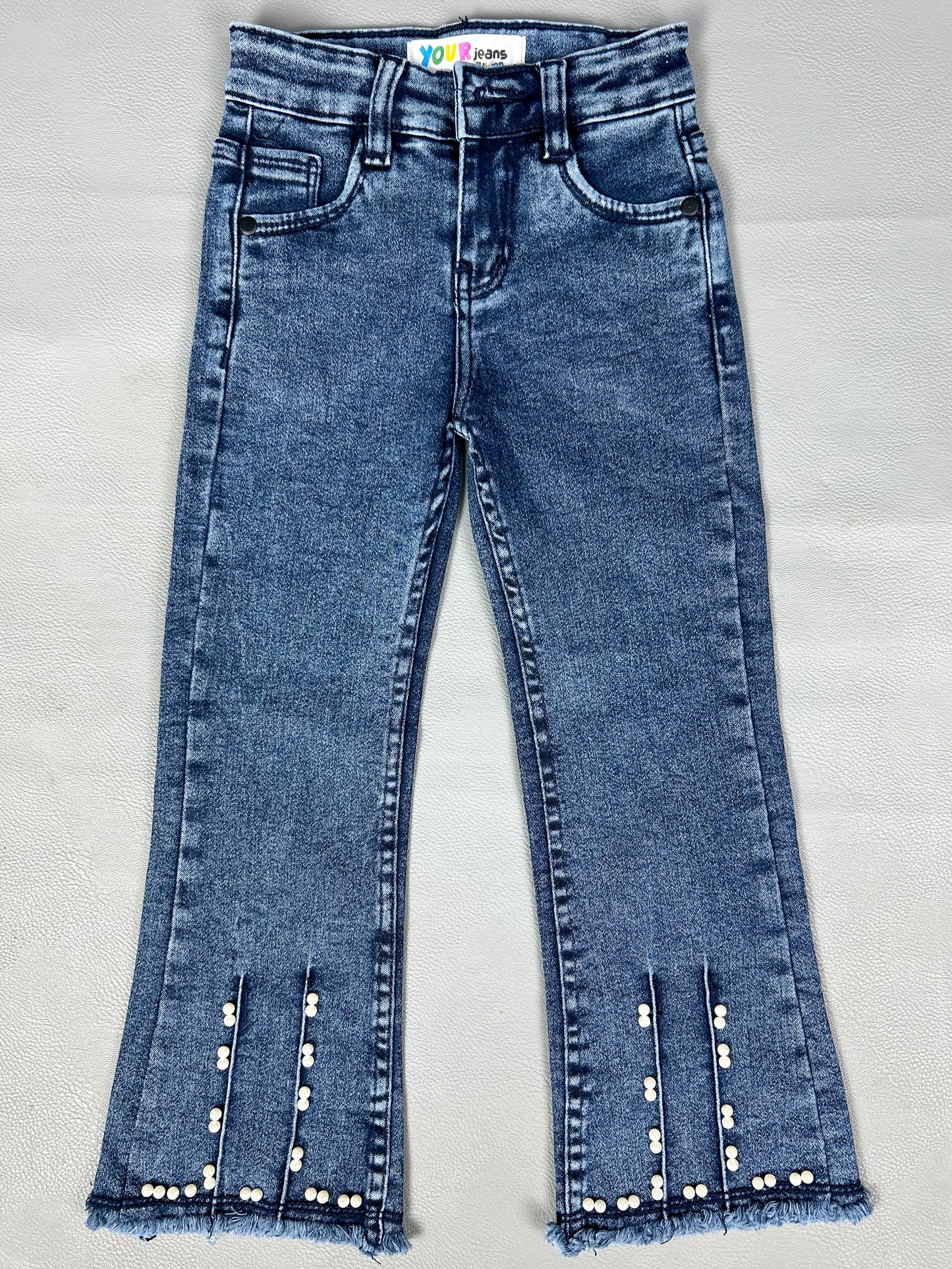 5Yrs - 14Yrs Blue Stretchable Denim Jeans For Girls GJ21