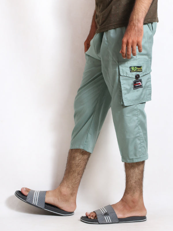 MS33 Men's Cargo 3-QTR Short Light Green