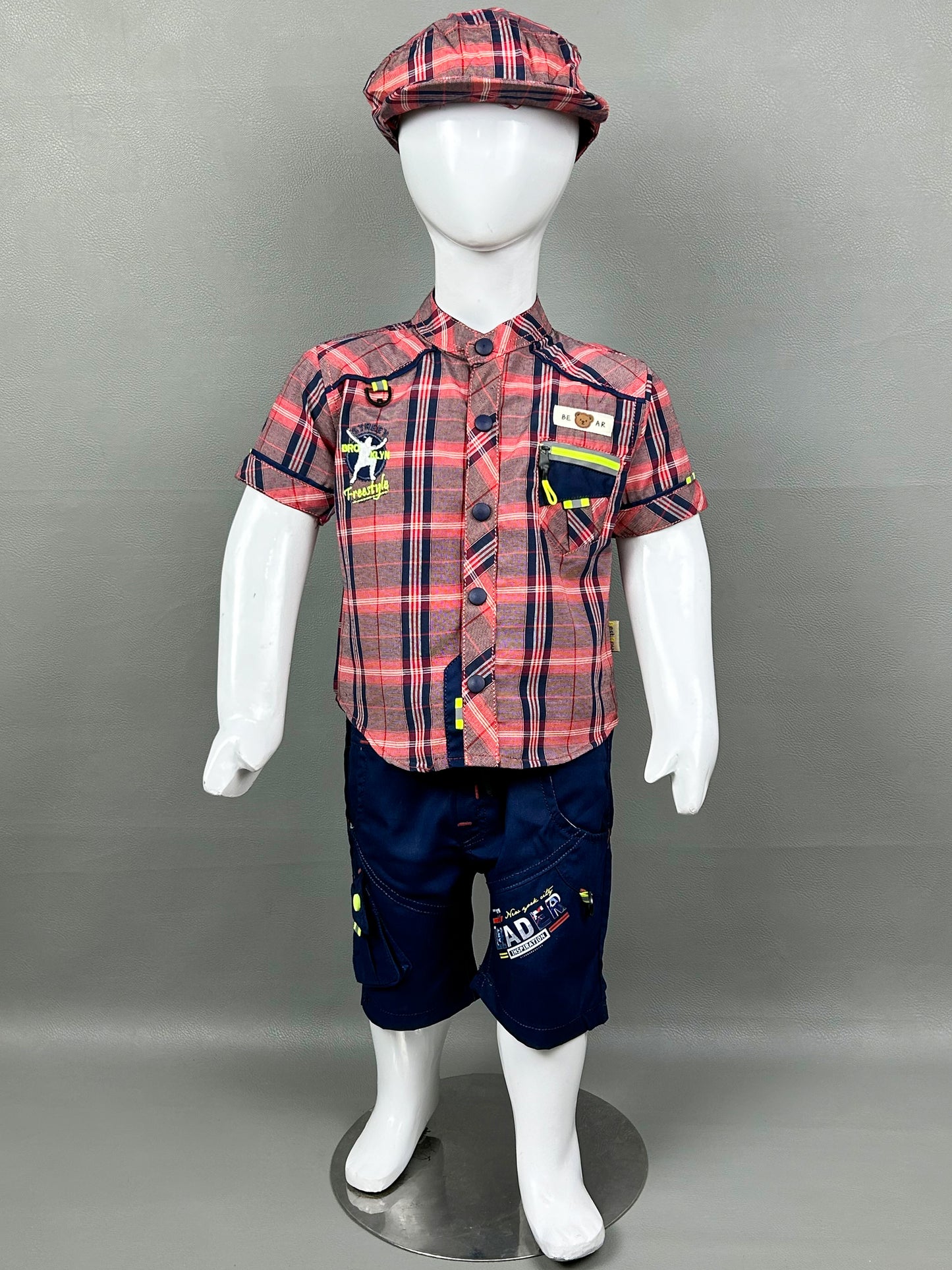 1Yr - 4Yrs Bear Navy Blue Suit For Kids AJ BS300