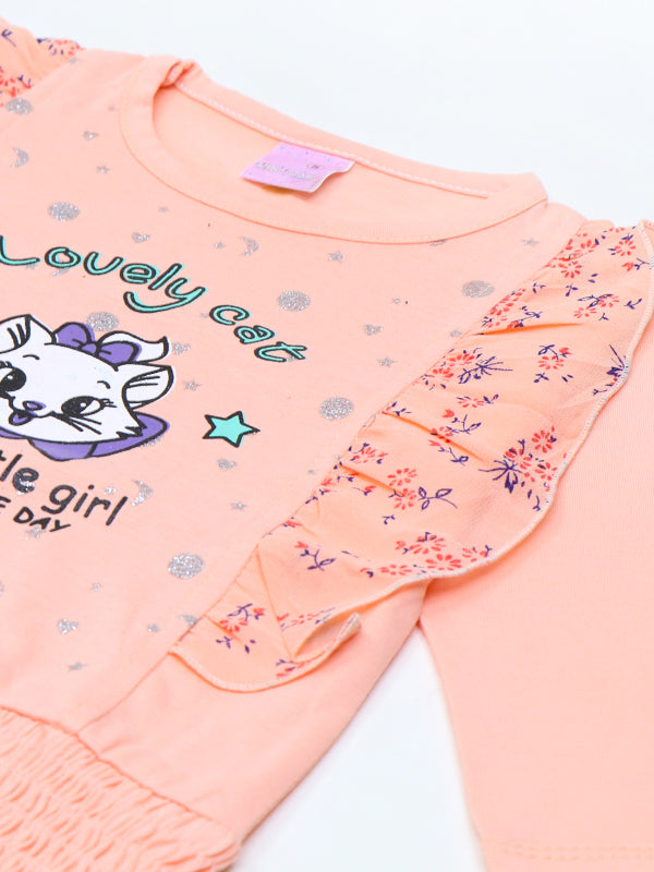 BG Girls Suit 1Yr - 4Yr Lovely Cat Light Peach 515