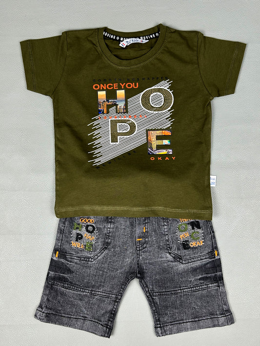 1Yr - 4Yrs Hope Dark Green Suit For Kids AJ BS302