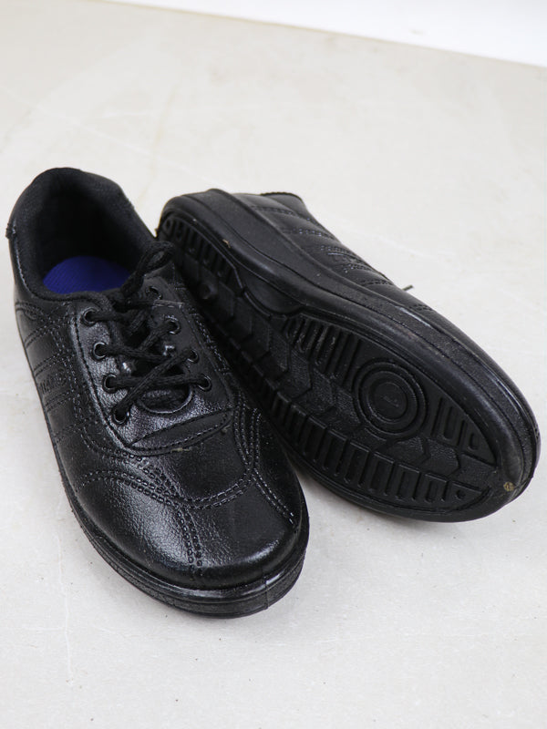 KS14 Kids School Shoes 6Yrs - 17Yrs Black