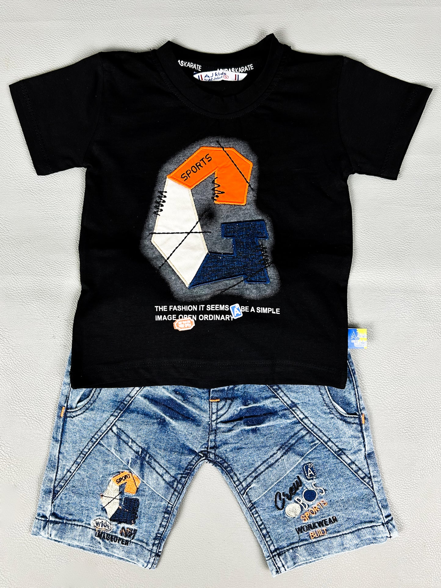 1Yr - 4Yrs Simple Black Suit For Kids AJ BS310