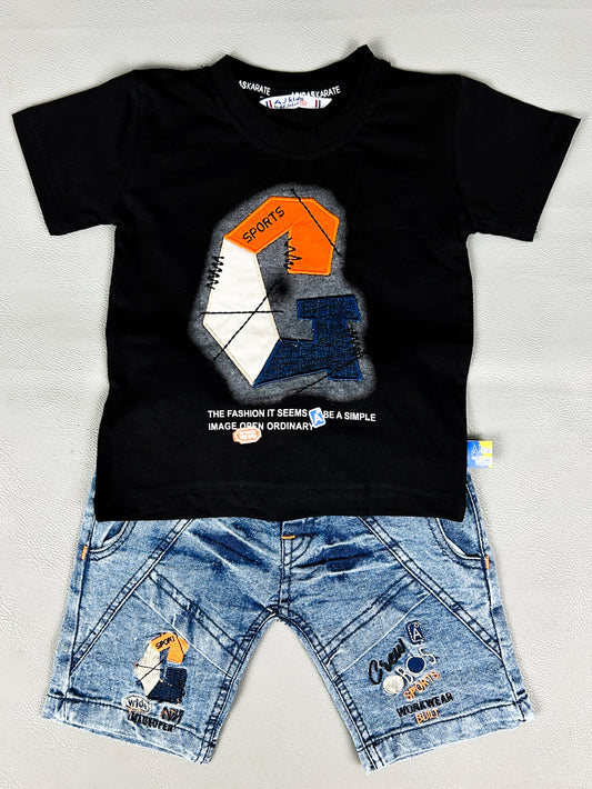 1Yr - 4Yrs Simple Black Suit For Kids AJ BS310