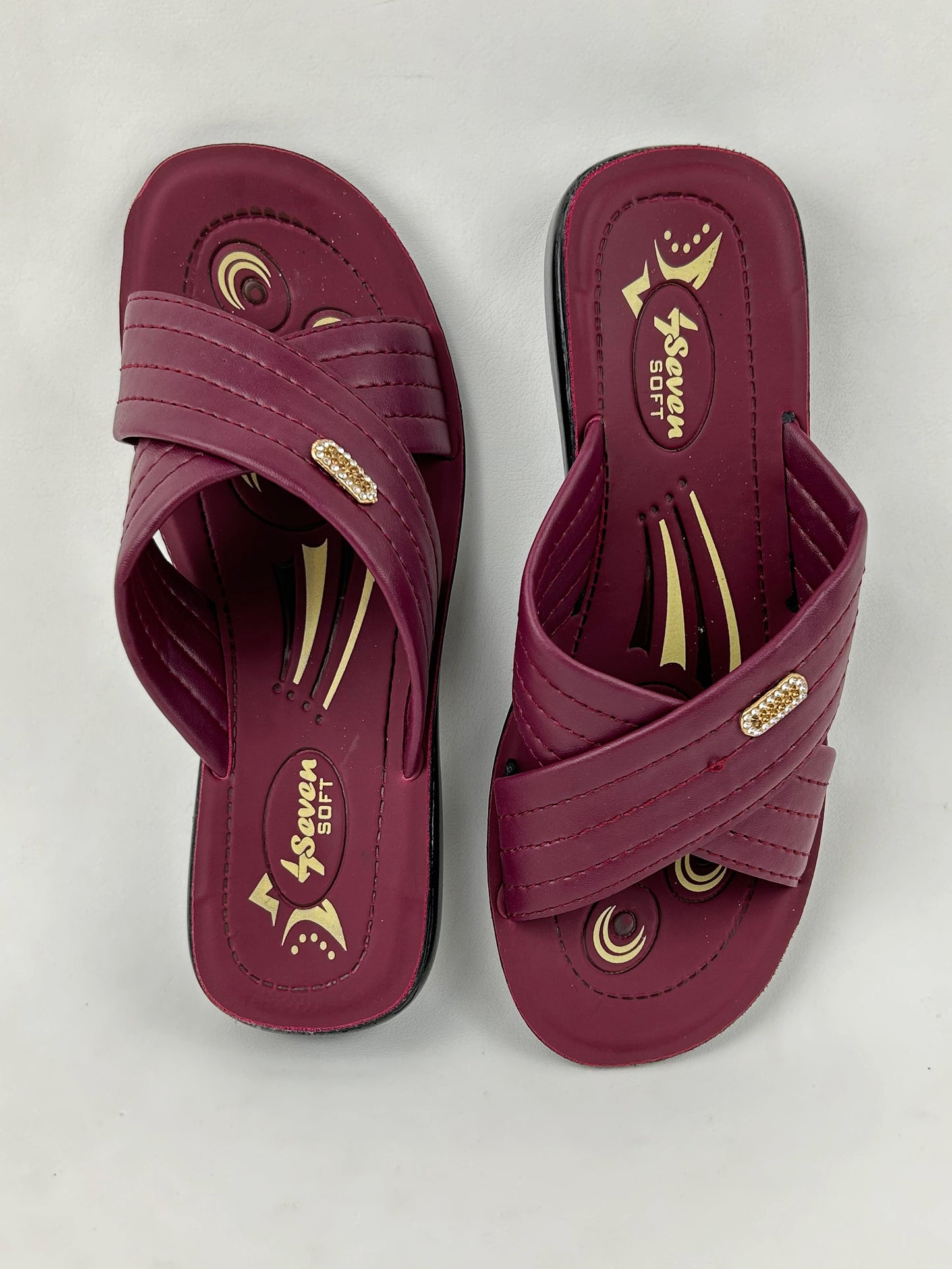 Maroon Casual Slipper for Women WS14