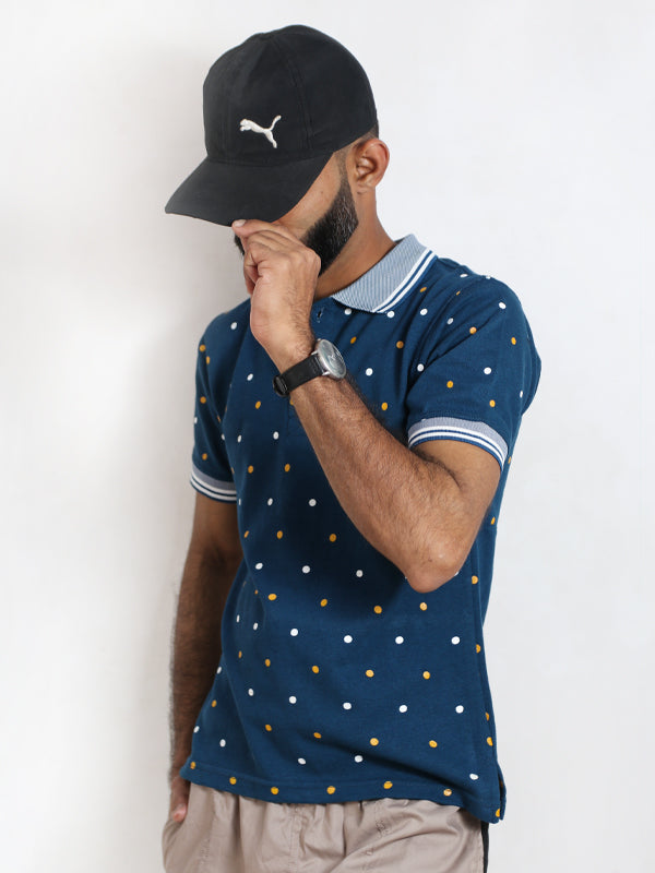 HG Men's Polo T-Shirt Sea Blue 08