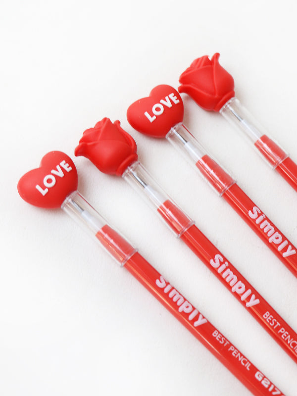 Love Pack of 4 Pencils