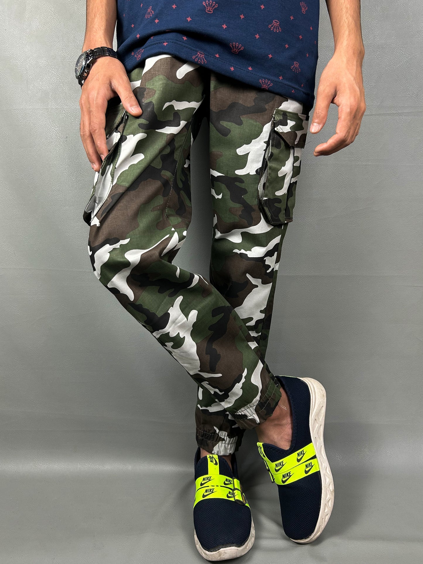 Dark Green Cargo Trouser For Men MT168