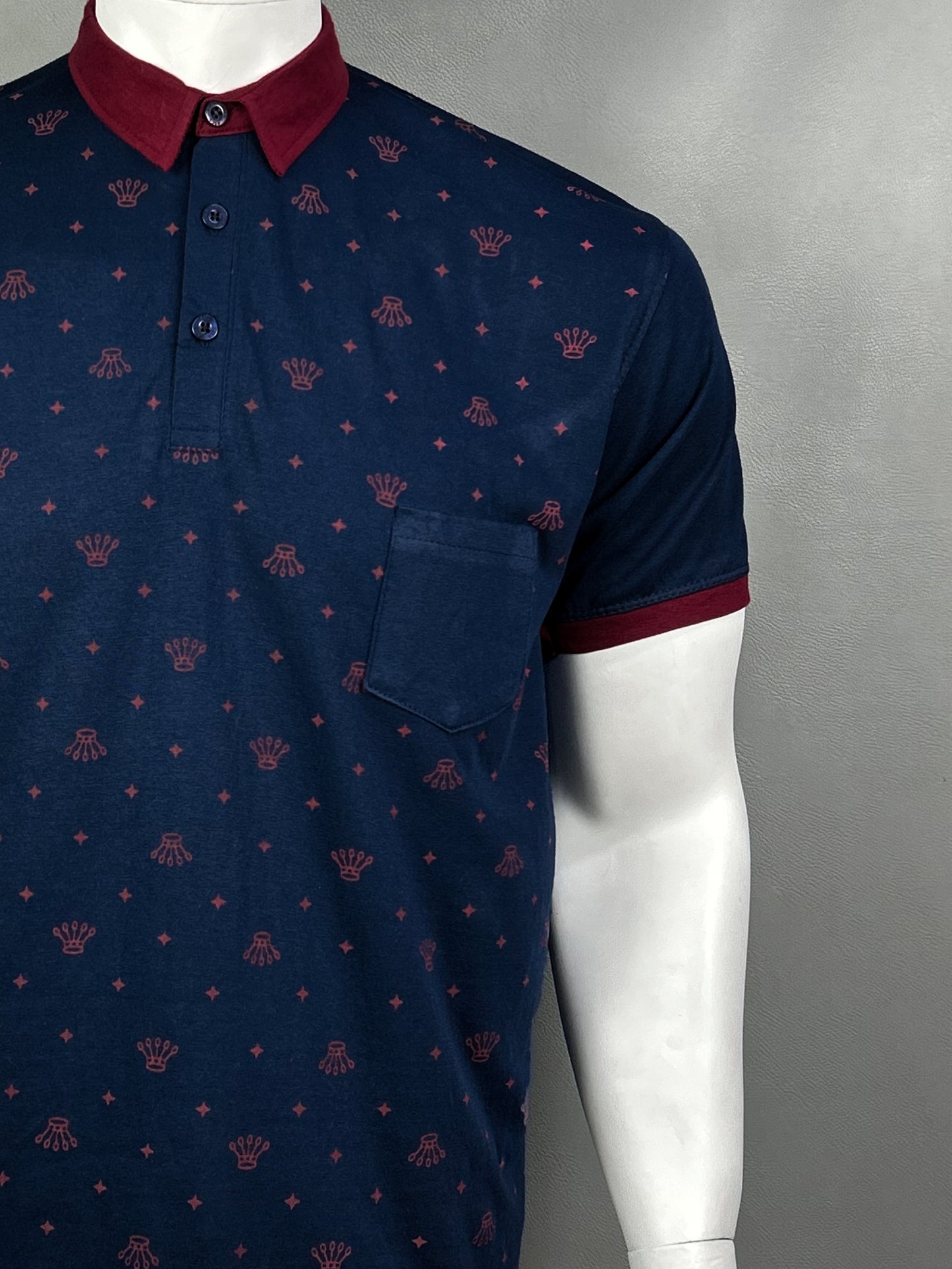Navy Blue T-Shirt For Men MTS212