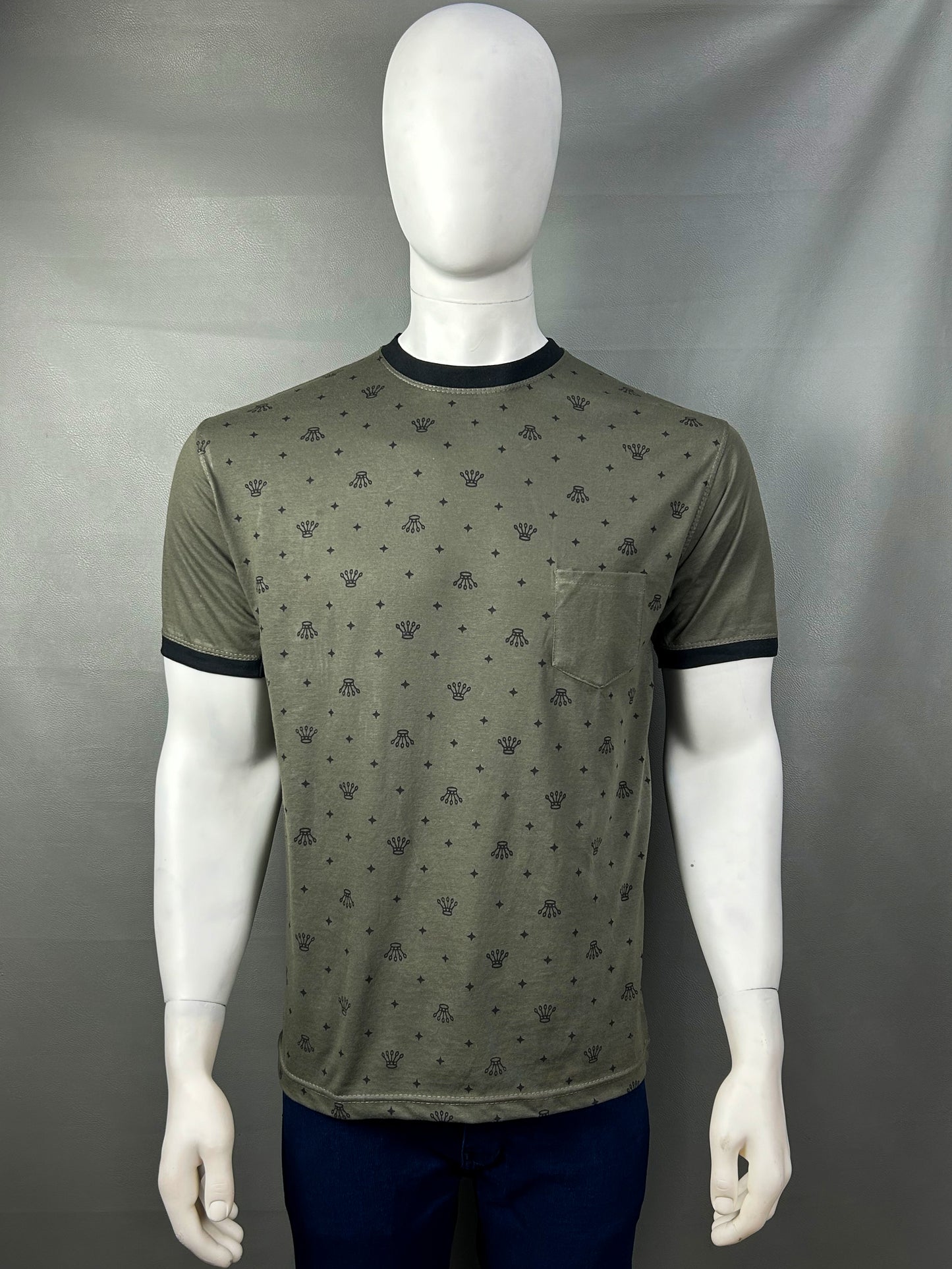 Green T-Shirt For Men MM MTS196