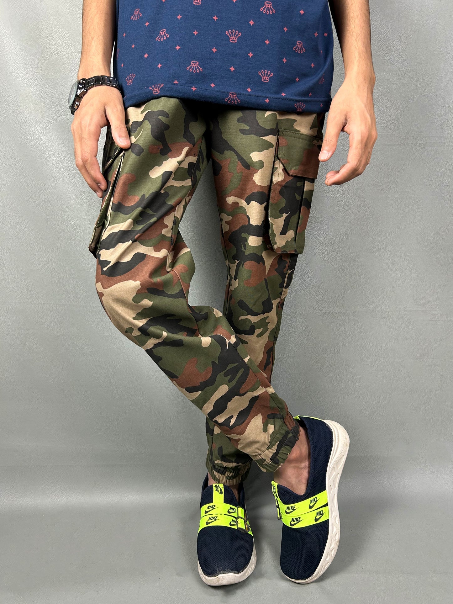 Army Green Cargo Trouser For Men MT169