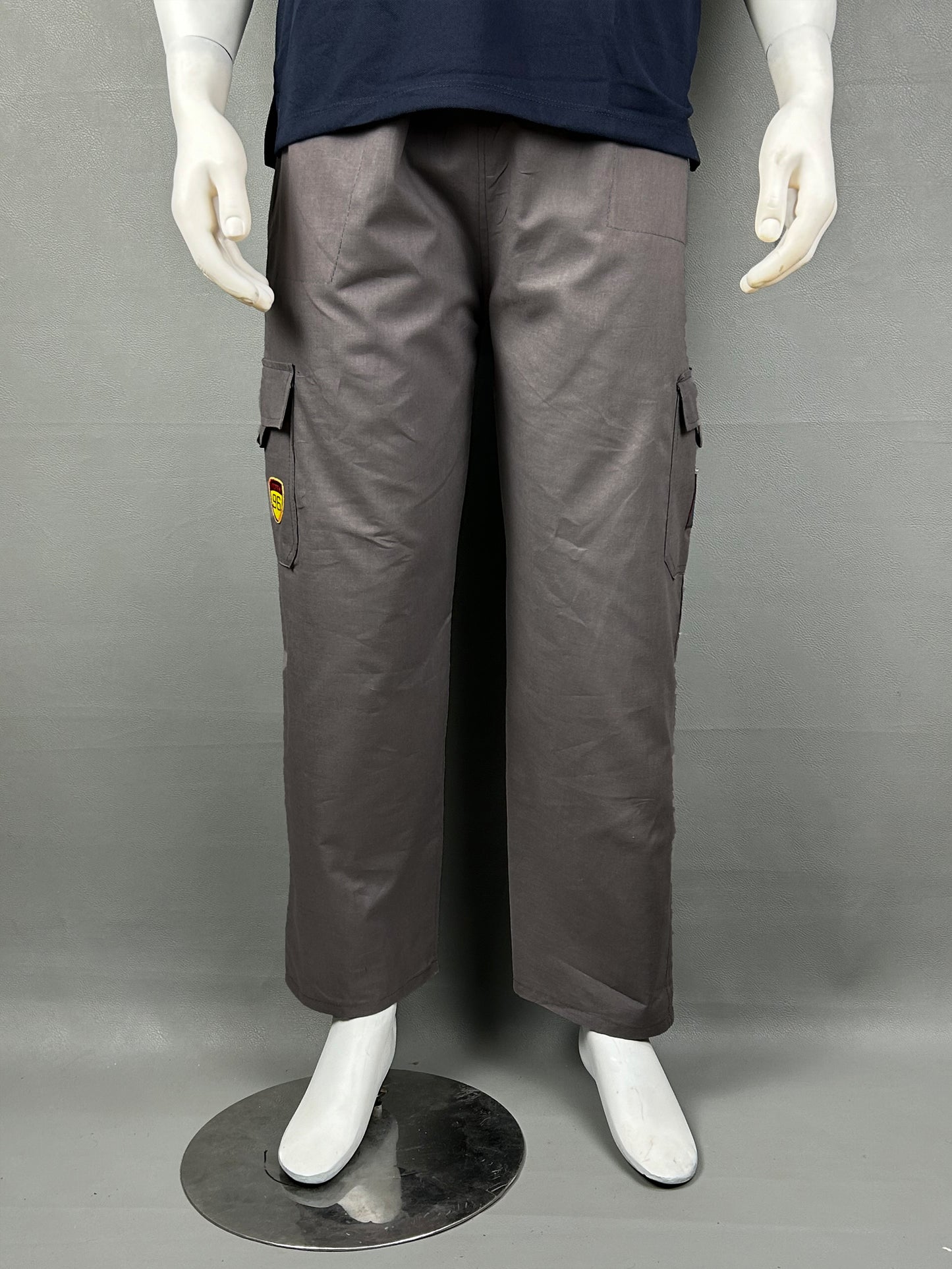 Dark Grey Cotton Trouser For Men HG MT157