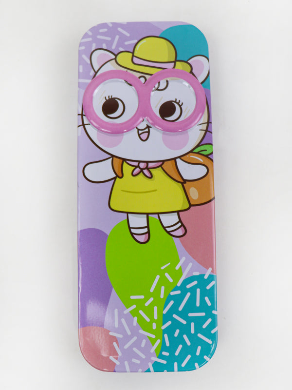 PB10 Metal Pencil Box For Kids Purple