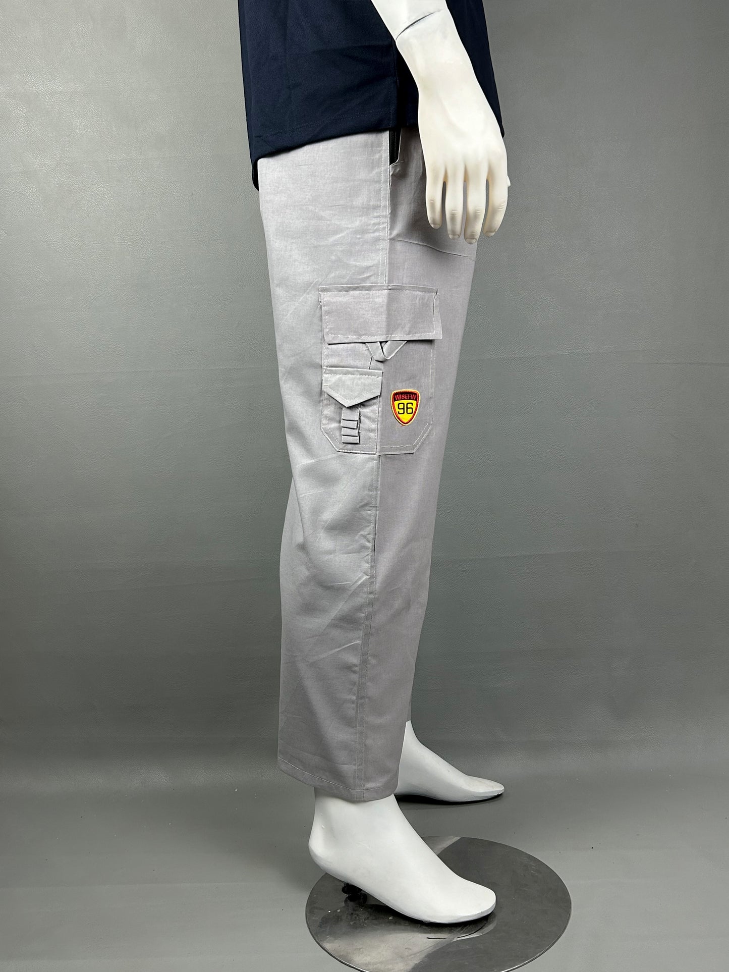Light Grey Cotton Trouser For Men HG MT162