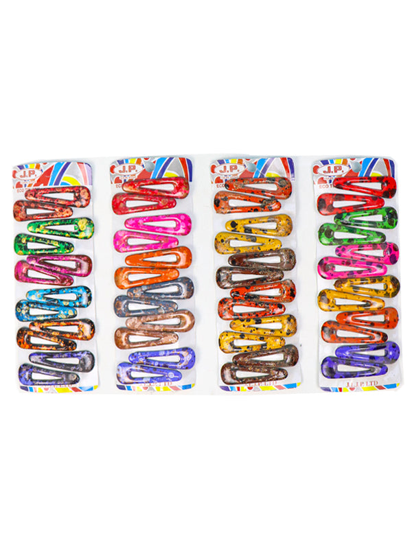 Pack of 12 Girl's Hairpins Multicolor & Multidesign H-003