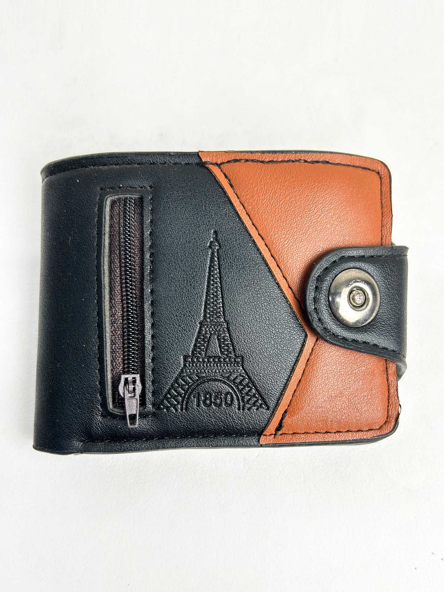 Black Syn-Leather Wallet For Men MW21