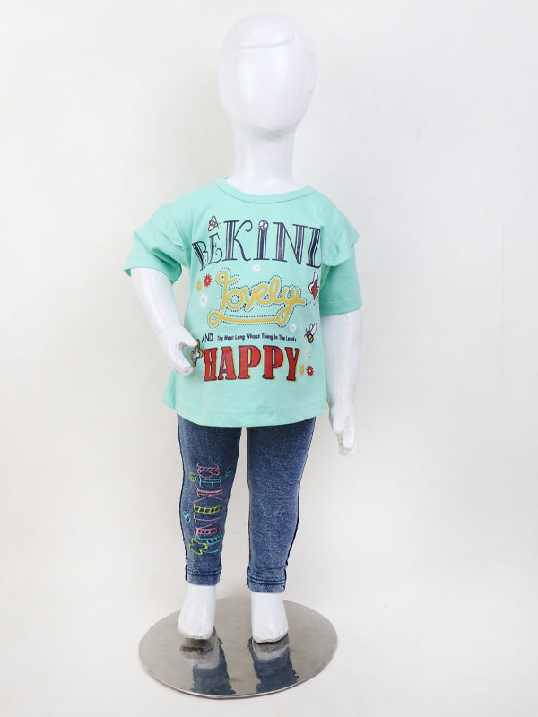 WG02 Girls Suit 1.5Yr - 4Yrs Lovely Sea Green