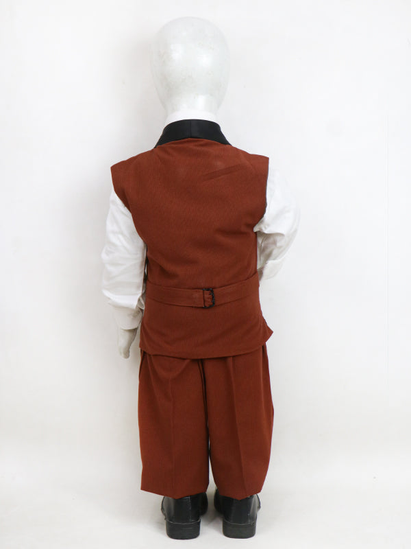 BCP07 4 PCS Suit for Boys 6Mth - 14Yrs Brown