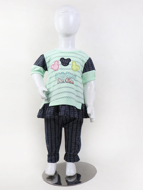 BG01 Girls Suit 1Yr - 4Yrs Mini Mouse Green