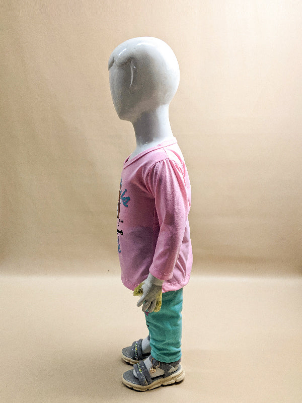 1Yr - 4Yrs Music Light Pink Suit For Girls RG GS75