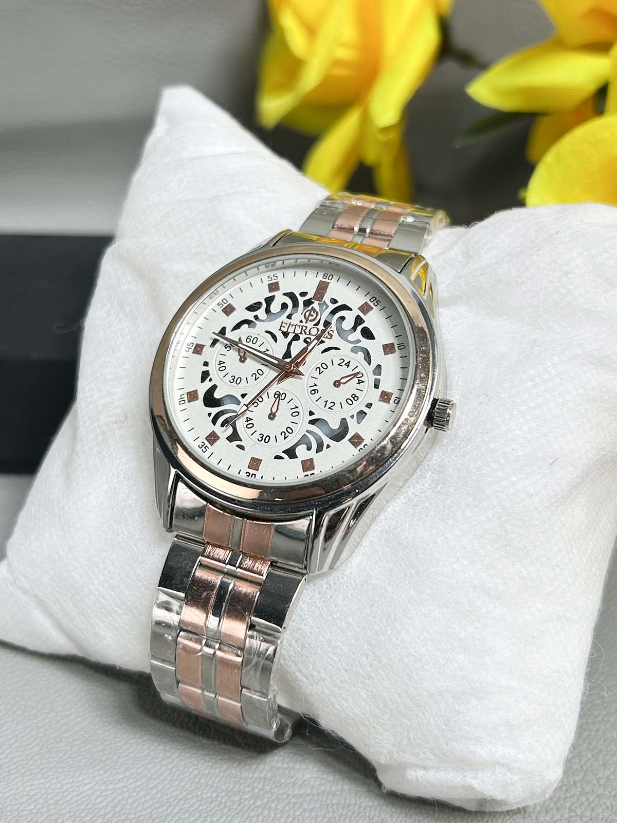 Silver Stainless Steel Watch For Men MW167