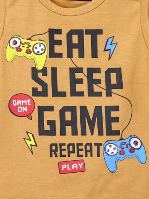 AT Boys T-Shirt 2 Yrs - 8 Yrs Game On Fawn