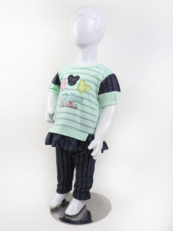 BG01 Girls Suit 1Yr - 4Yrs Mini Mouse Green