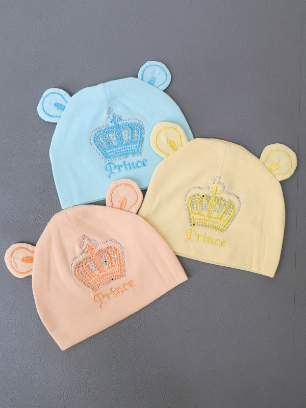 Light Orange Prince Cap For Newborn NBC04