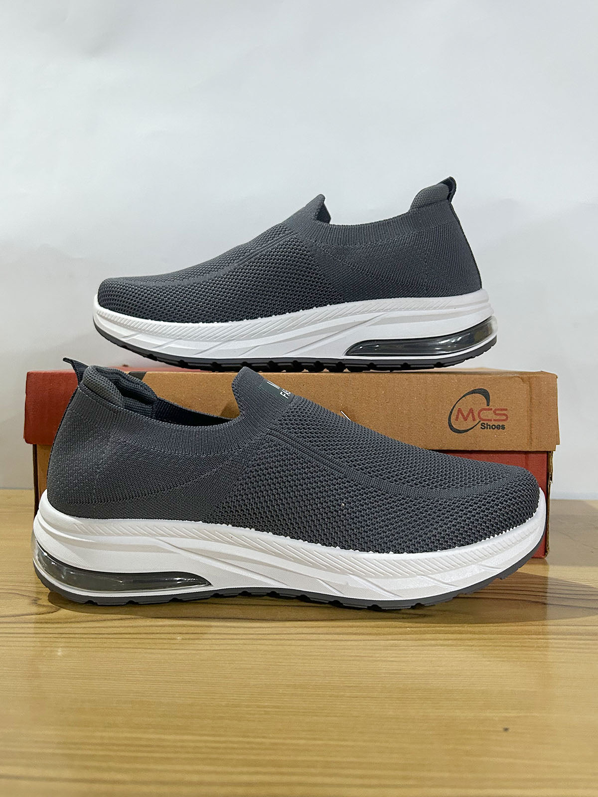 MCS Dark Grey Casual Sneakers For Men MJS220