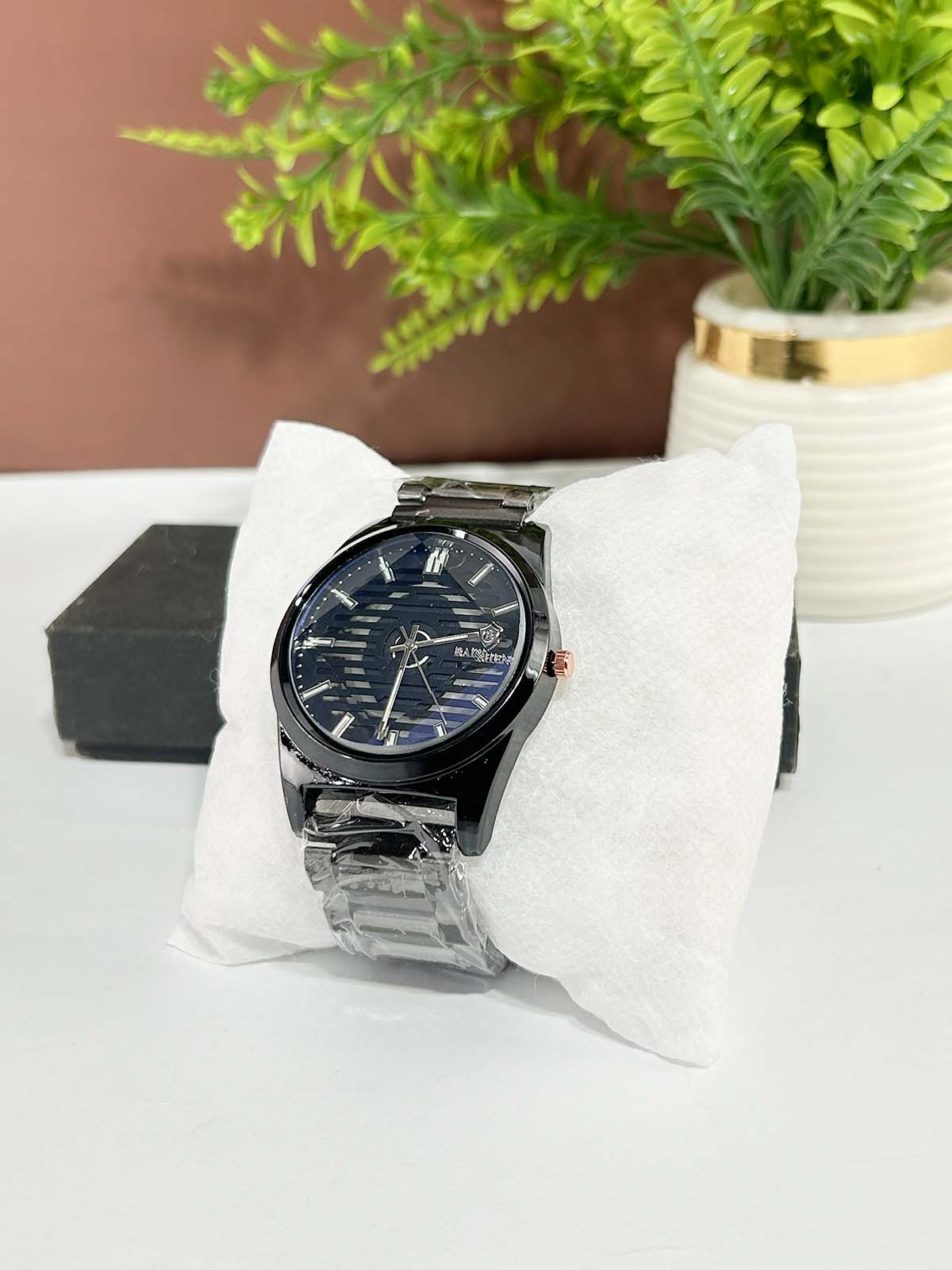 Black Stainless Steel Watch For Men MW207